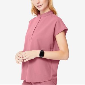 Figs Rafael scrub top large mauve